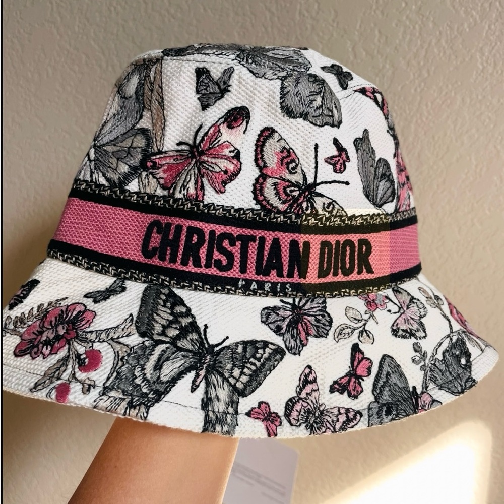 Authentic Dior butterfly bucket hat. Never worn